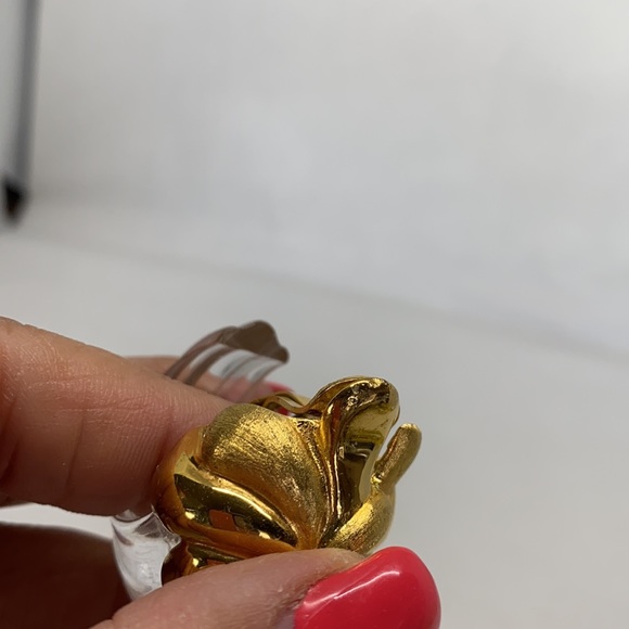 Stunning signed Inna Cytrine Paris lucite earrings - Picture 11 of 11